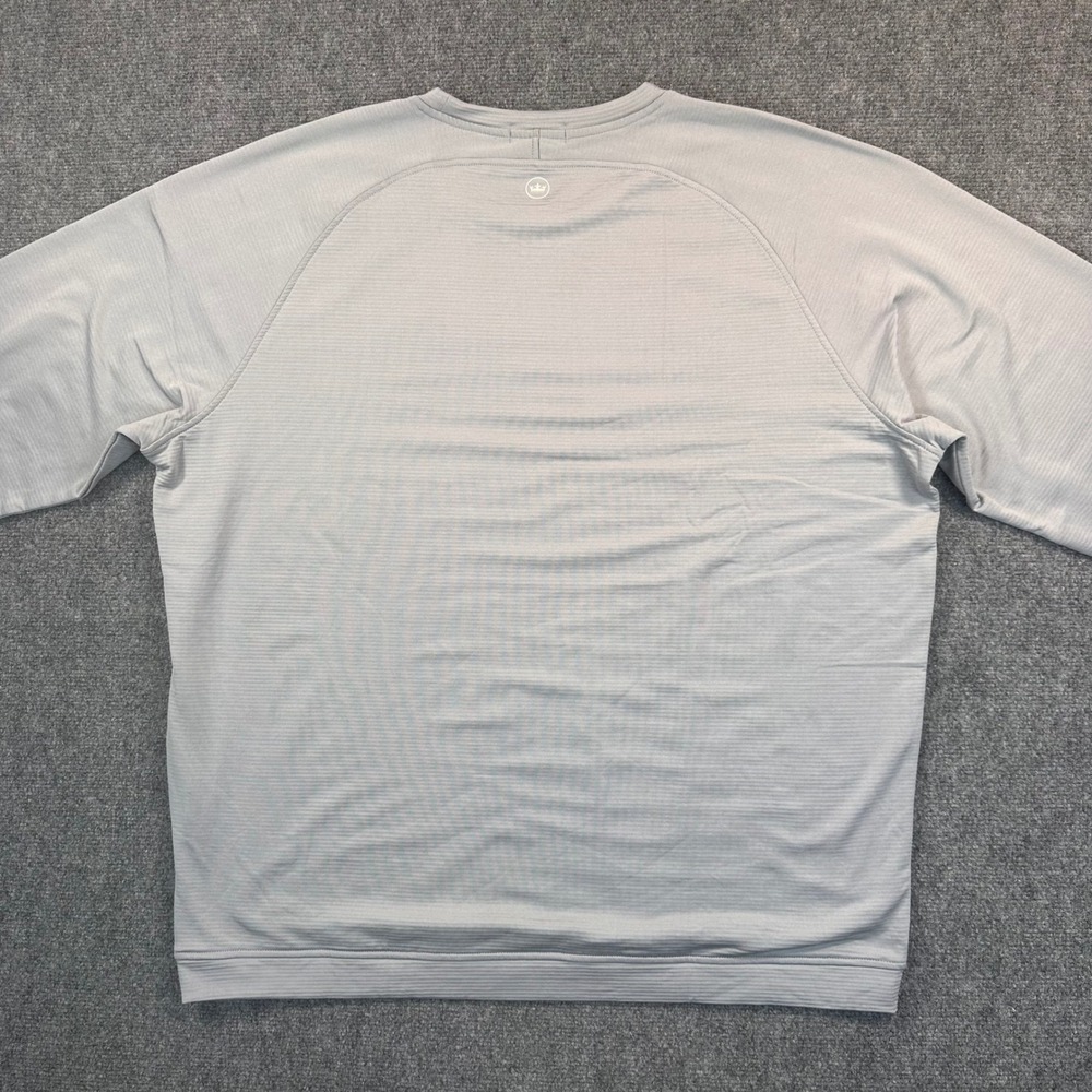 Peter Millar Men's 2XL Gray Gale Beaumont‎ Performance Crewneck Pullover Stretch - Picture 3 of 15